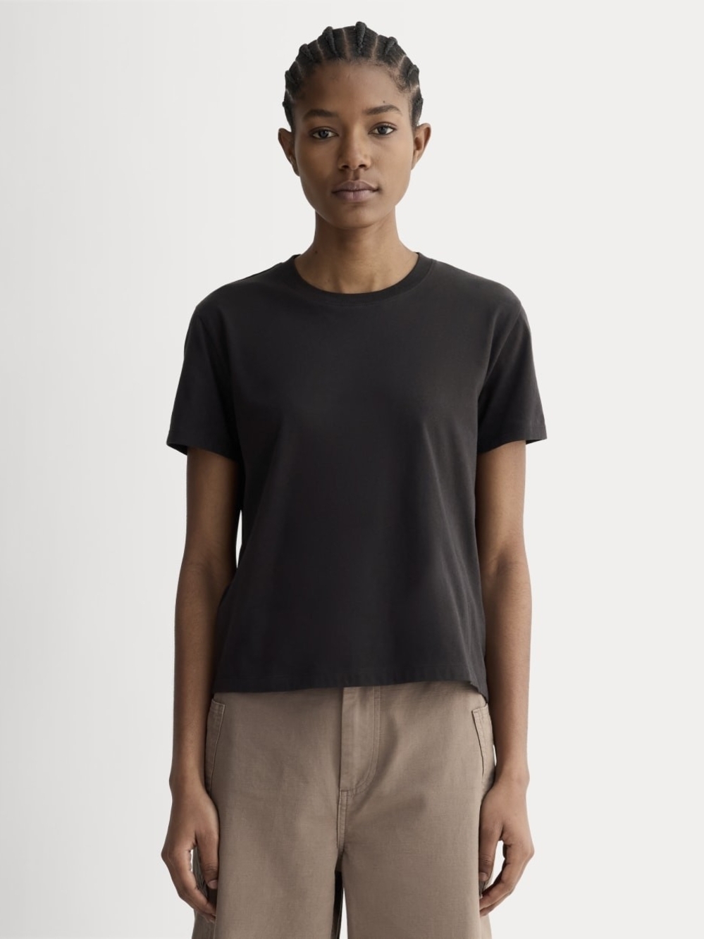Everlane Black Short-Sleeve Crewneck Tee